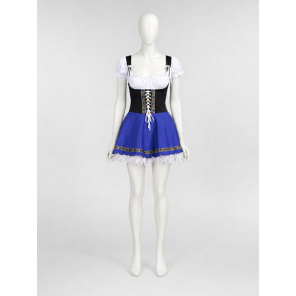 Historical Ethnic Costume with Corset and Skirt