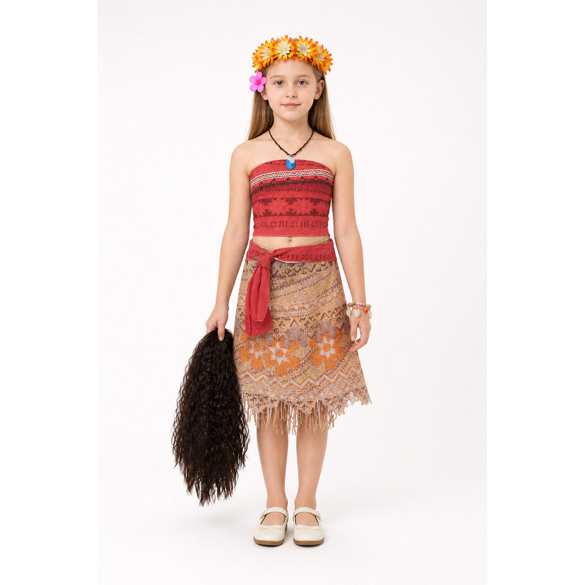 Moana Carnival Costume with Accessories main product view