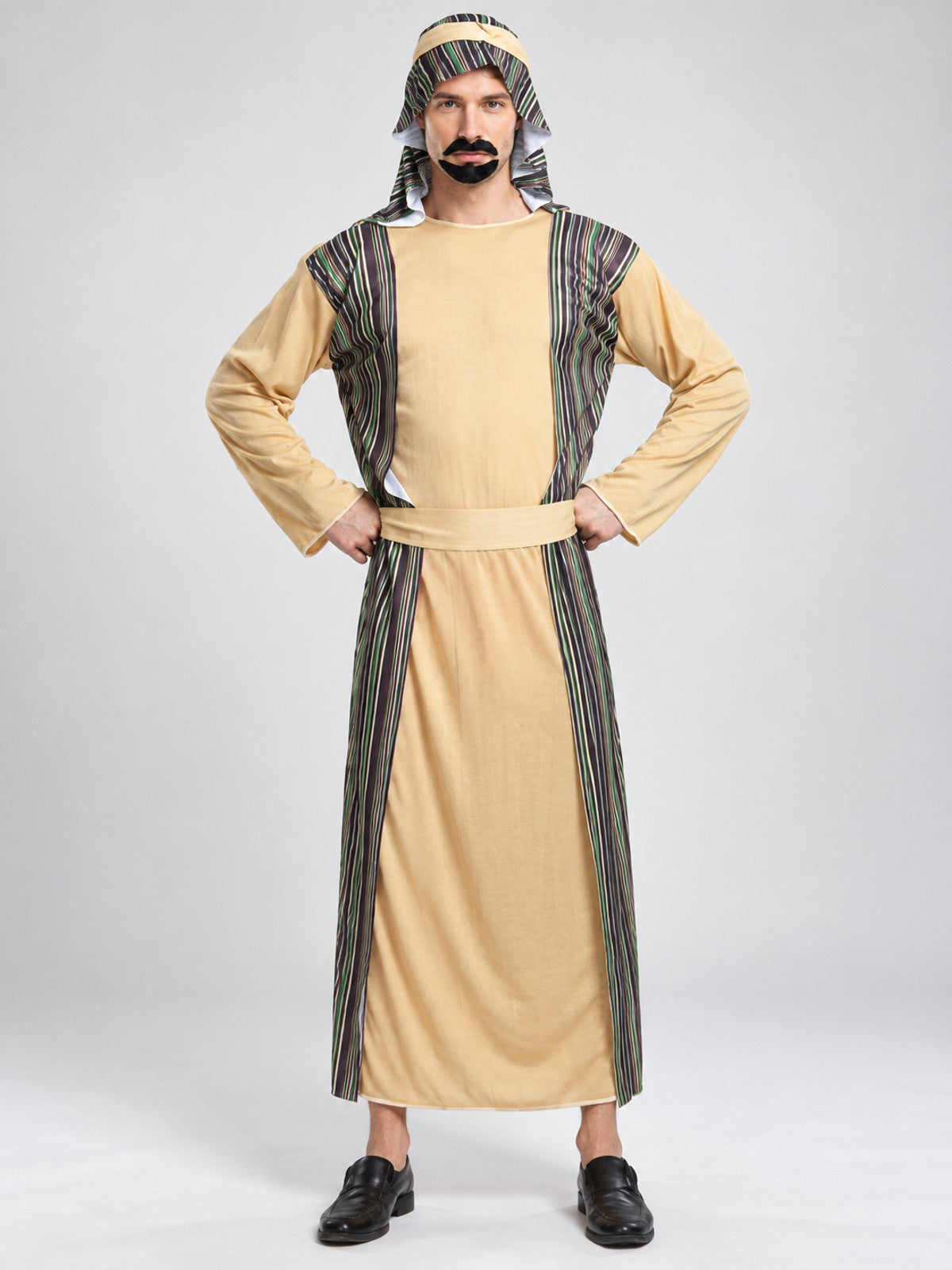 Arabian shepherd carnival costume with headscarf and beard