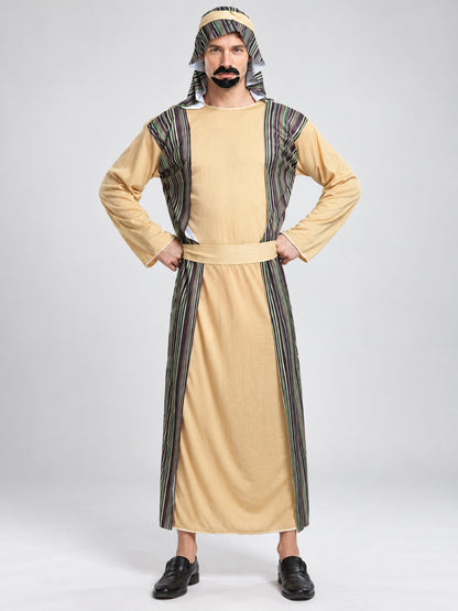 Arabian shepherd carnival costume with headscarf and beard