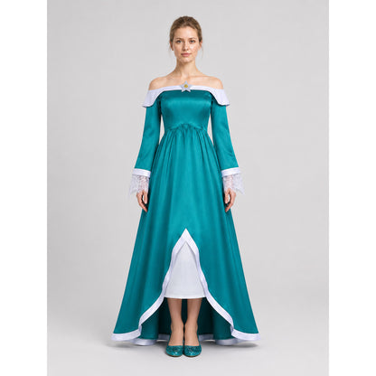Rosalina Cosplay Dress, Long, with Brooch on-model view