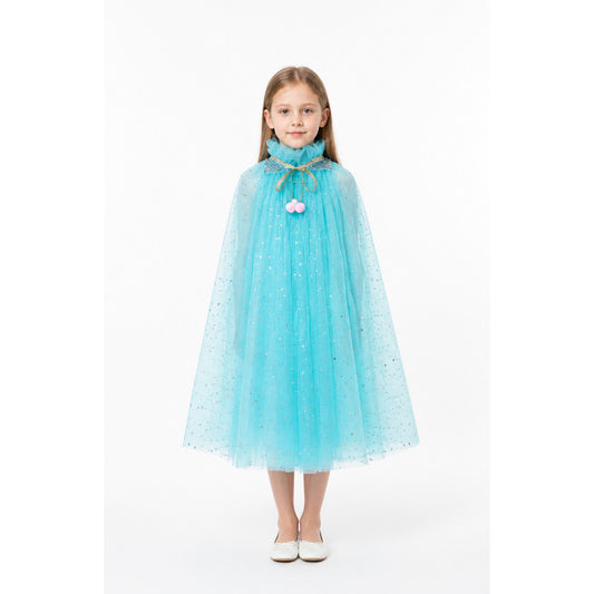 Children's Halloween Cape with Stars and Pom-Pom main product view