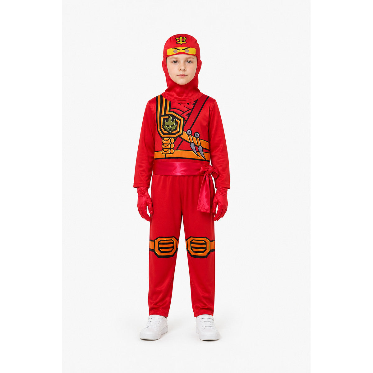 Ninja Costume Jumpsuit with Mask and Gloves main product view