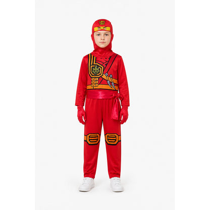 Ninja Costume Jumpsuit with Mask and Gloves main product view