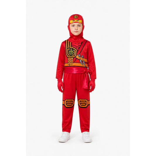 Ninja Costume Jumpsuit with Mask and Gloves main product view