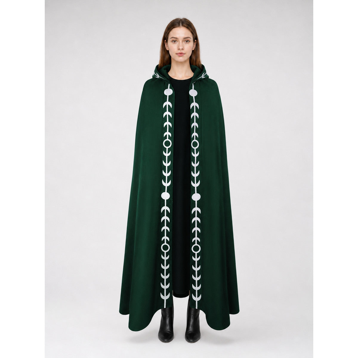 Renaissance-Style Hooded Cloak Cape