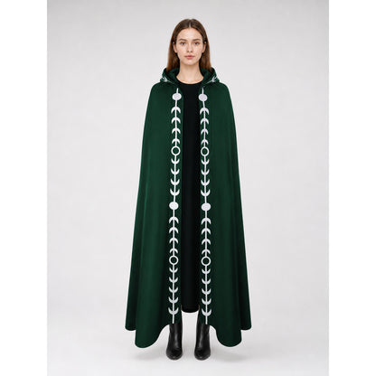 Renaissance-Style Hooded Cloak Cape