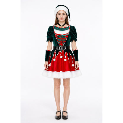 New Year's Costume: Dress, Hat, and Arm Warmers