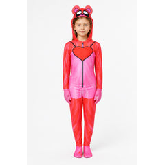 Pink Poppy Playtime Jumpsuit with Hood and Heart