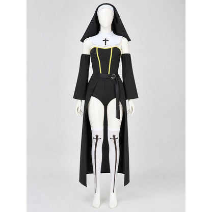 Hooded Cosplay and Halloween Costume on-model view