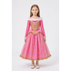 Full-Skirted Aurora Princess Dress with Embroidery