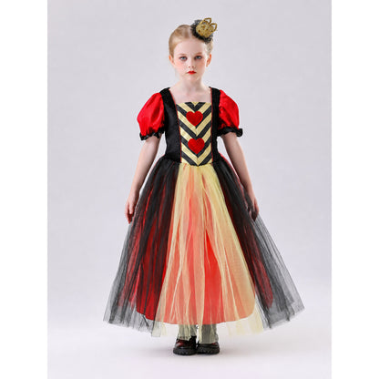 Red Queen Carnival Dress with Hearts