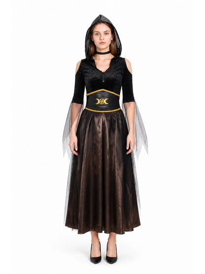 Hooded Cosplay Costume, Long Dress main product view