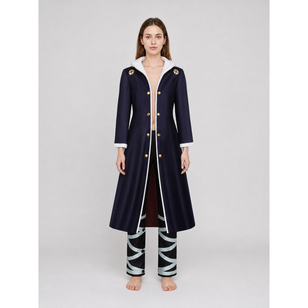 Chrollo Lucifer Cosplay Costume from the Hunter × Hunter Anime front view