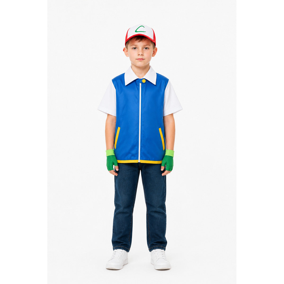 Anime Character Costume with Jacket, Cap, and Gloves main product view