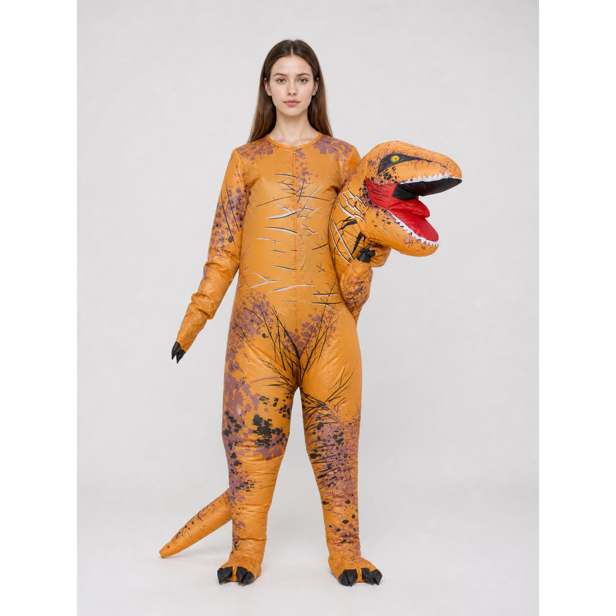 Inflatable Tyrannosaurus Rex Costume for Parties and Cosplay front view