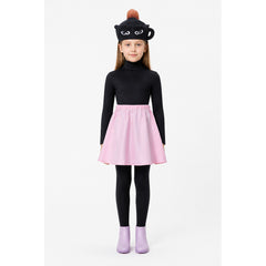 Halloween Costume: Black Jumpsuit, Pink Skirt, Mask