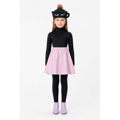 Halloween Costume: Black Jumpsuit, Pink Skirt, Mask main product view