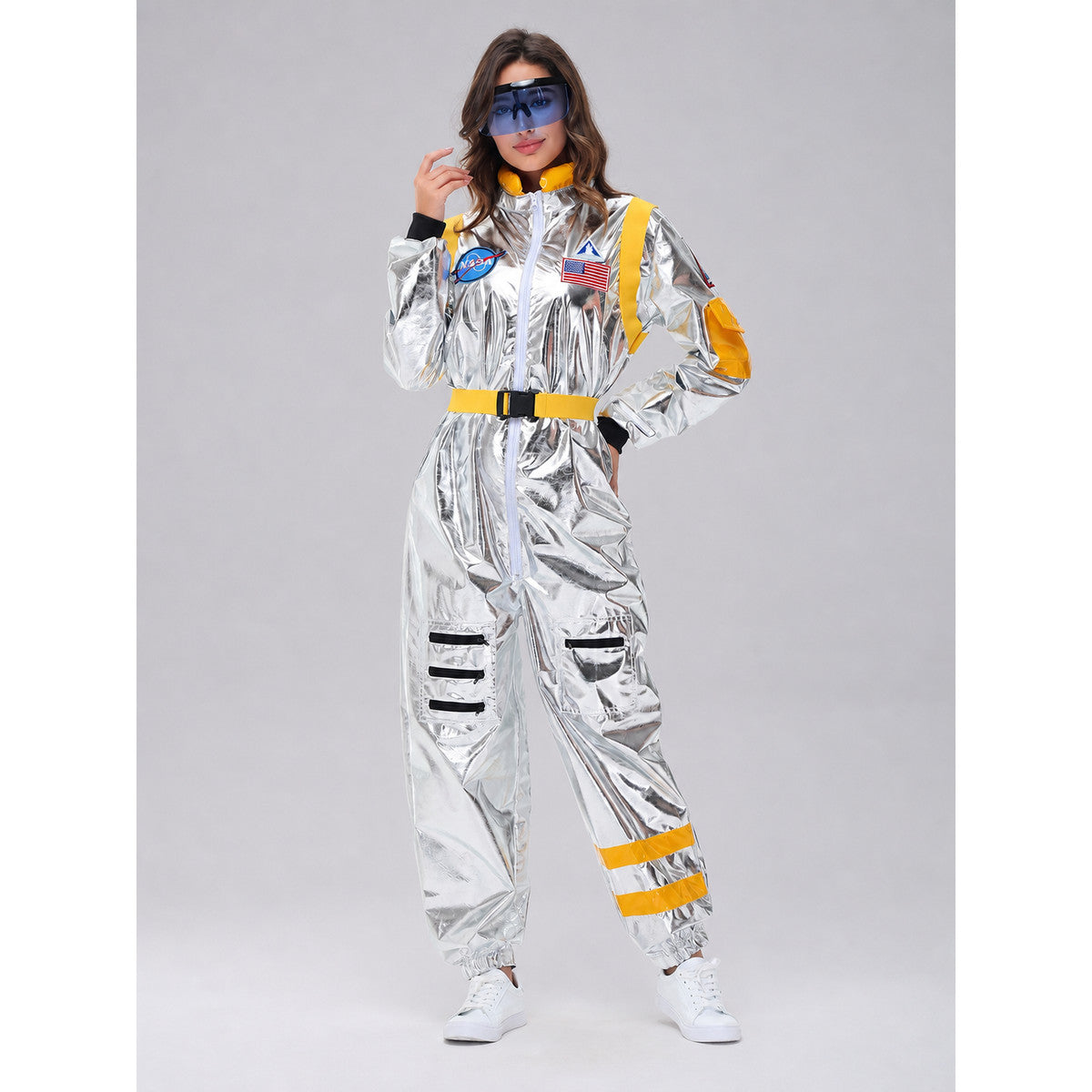 Silver Space Jumpsuit for Cosplay