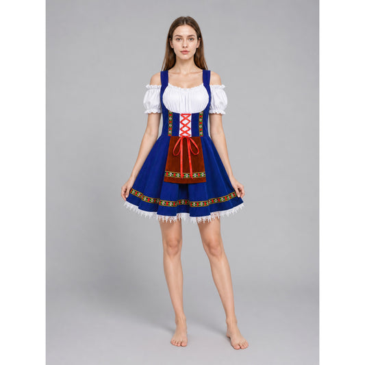 National costume with apron and trim