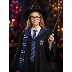 Wizard Academy Robe Costume Set With Hat, Scarf, Tie, Glasses And Wand