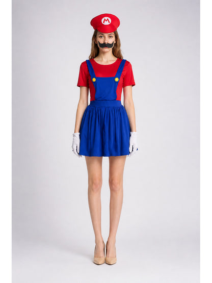 Children's Mario Costume with Hat and Mustache main product view