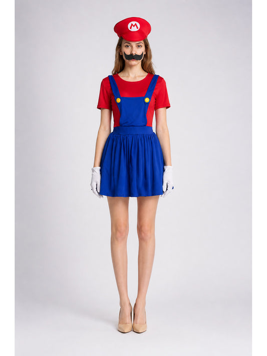 Children's Mario Costume with Hat and Mustache main product view