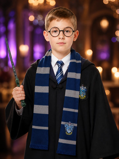 Harry Potter Ravenclaw Hooded Robe for Cosplay on-model view