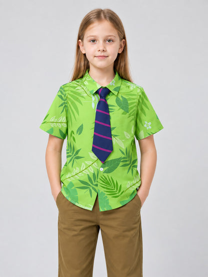 Children's Stage Costume: Shirt and Tie on-model view