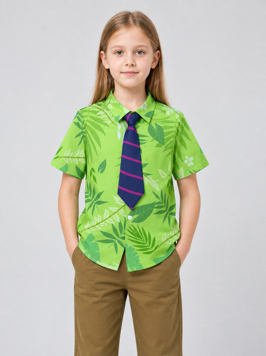 Children's Stage Costume: Shirt and Tie on-model view