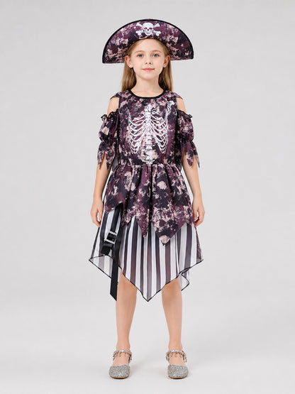 Pirate Dress for Cosplay, Halloween, and Stage Performances on-model view