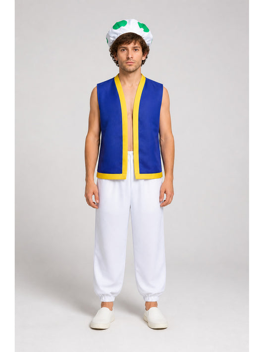 Character Costume with Sleeveless Top, Pants, and Hat main product view
