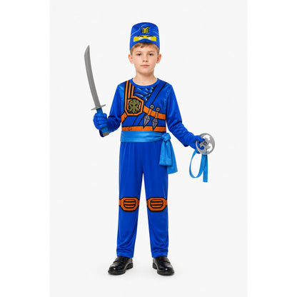 Children's Ninja Costume Jumpsuit with Mask main product view