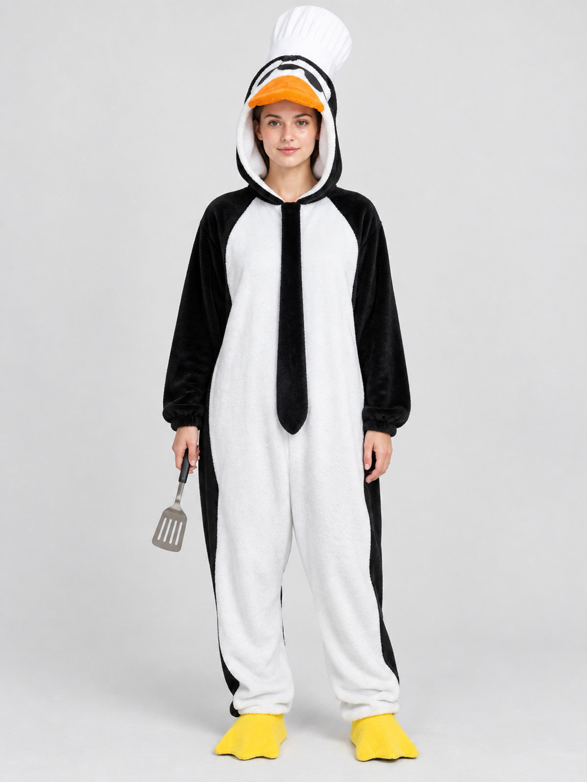 Penguin Hooded Kigurumi Pajama with Orange Beak