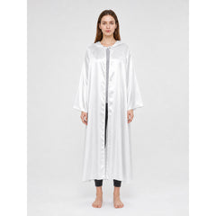 White hooded robe for Jedi cosplay