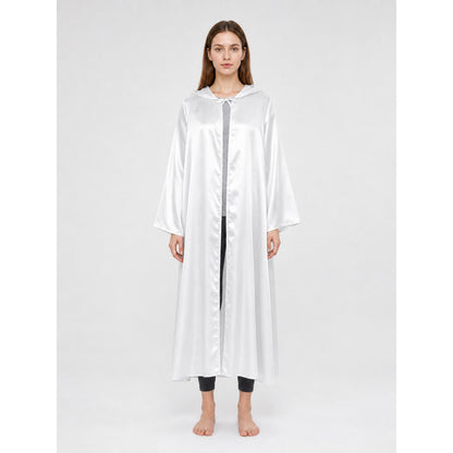 White hooded robe for Jedi cosplay