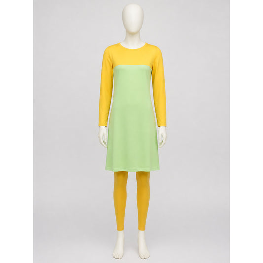 Maggie Simpson Family Cosplay Jumpsuit, Yellow-Green on-model view