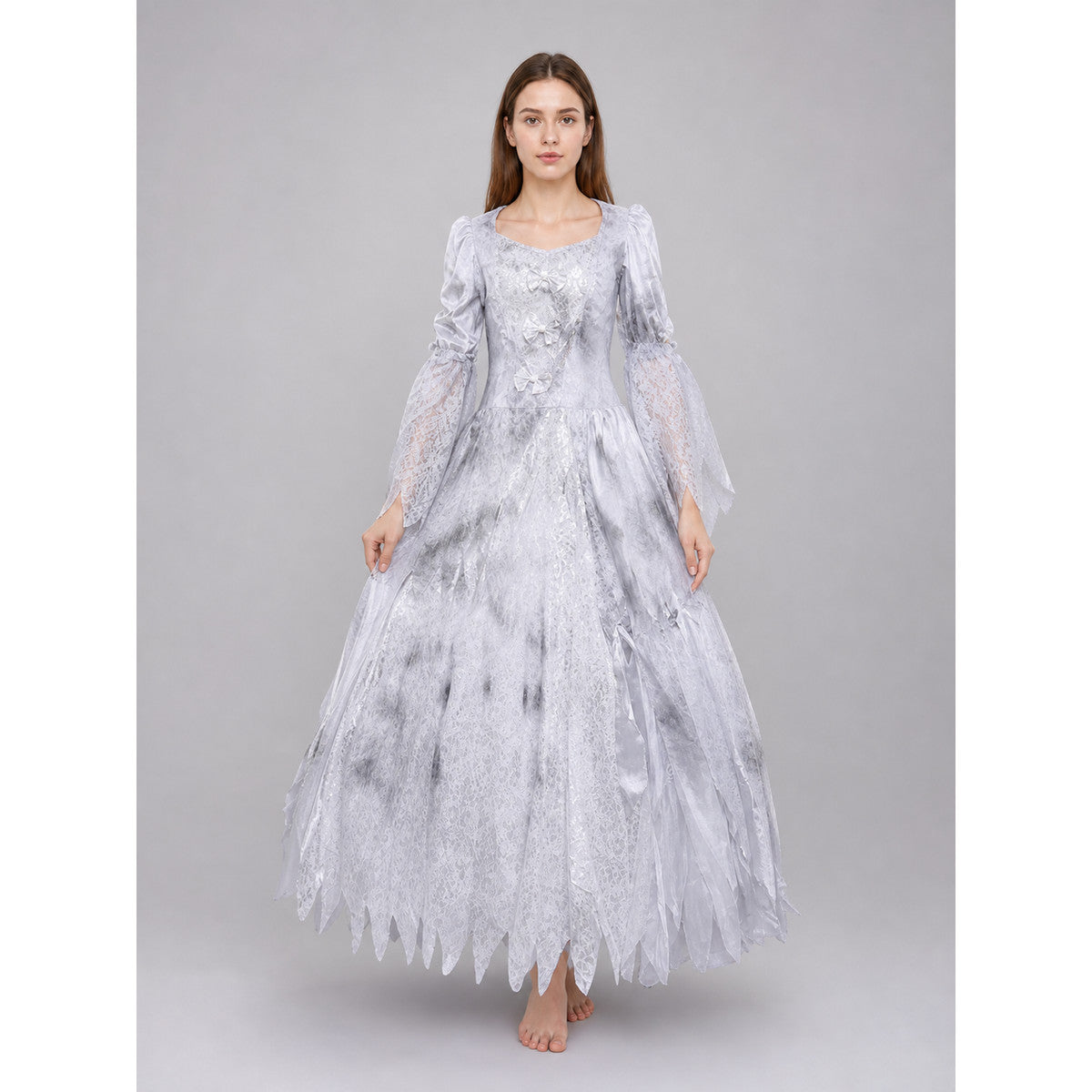Halloween cosplay costume dress with a full skirt