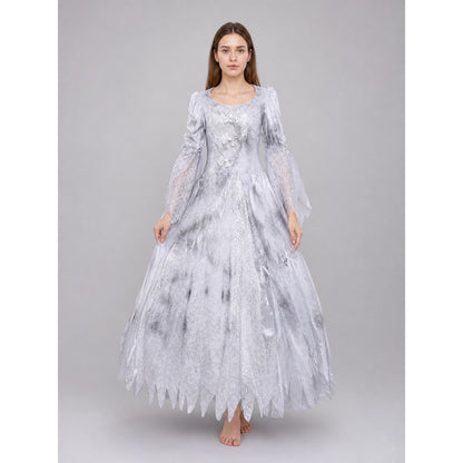 Halloween cosplay costume dress with a full skirt