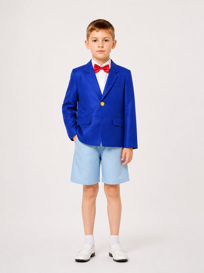 Carnival Cosplay Costume, Blue Uniform, 4 Pieces main product view