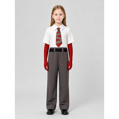 Children's Joy jumpsuit from Inside Out 2 with a tie on-model view