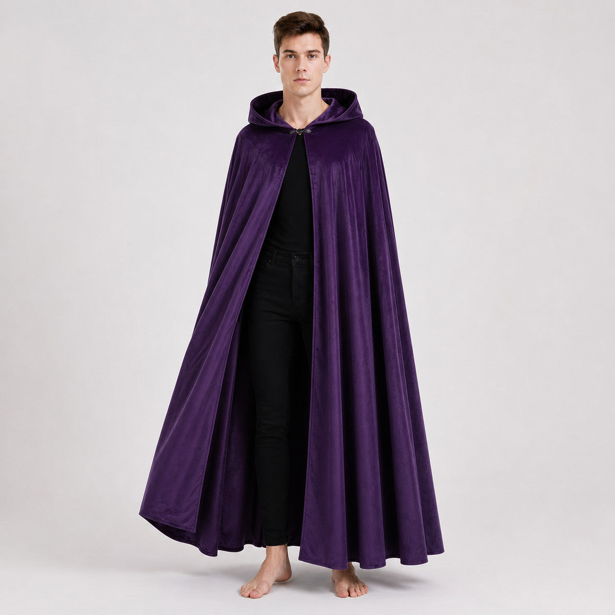 Purple Carnival Cloak with Hood