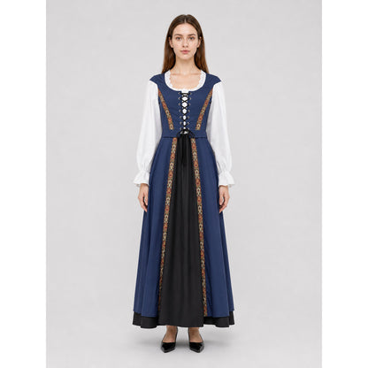 Halloween Witch Costume: Dress with Cape on-model view