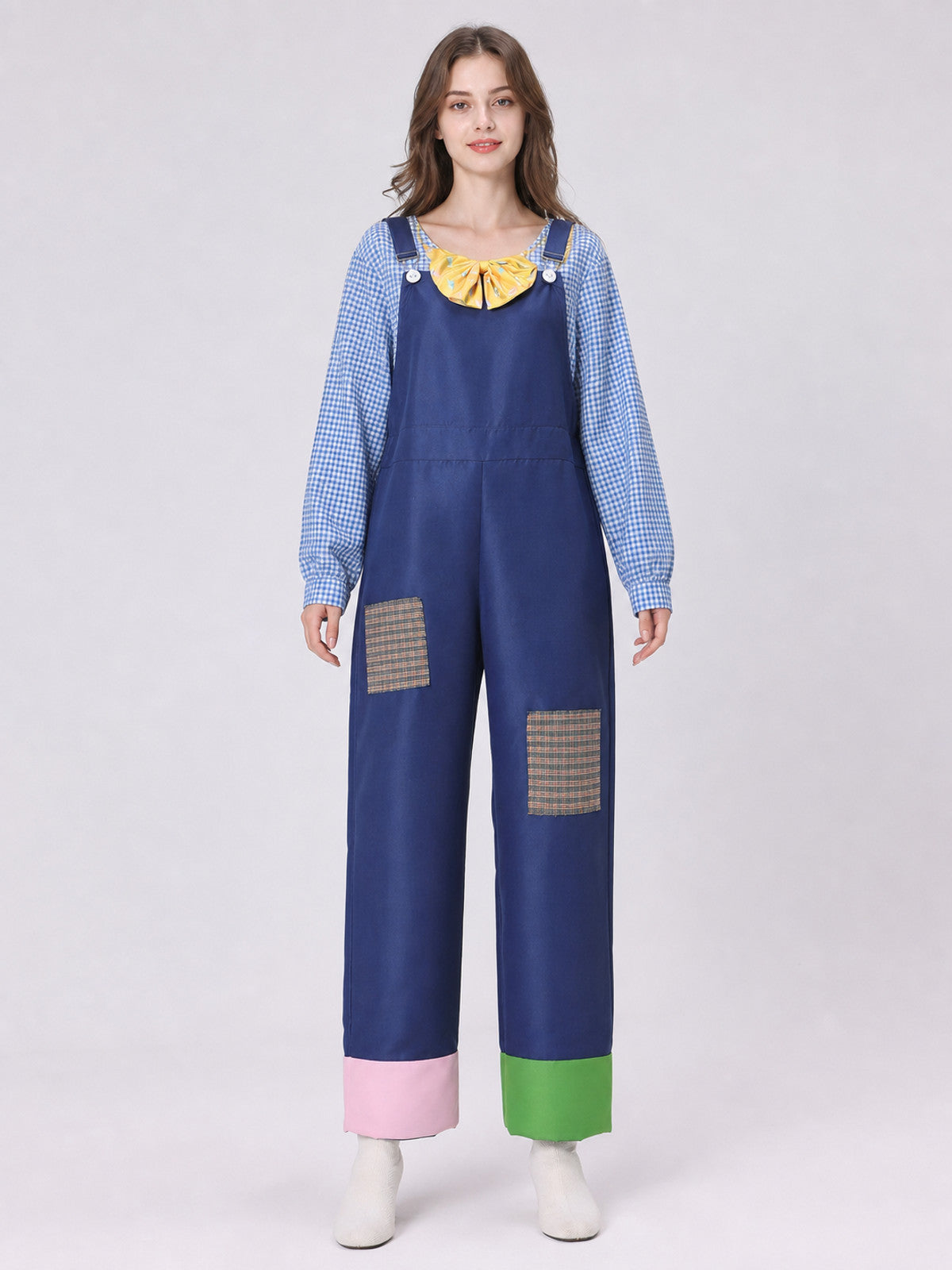 Easter Bunny Costume: Jumpsuit and Mask front view
