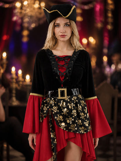 Women's Pirate Costume W-0274 for Cosplay on-model view