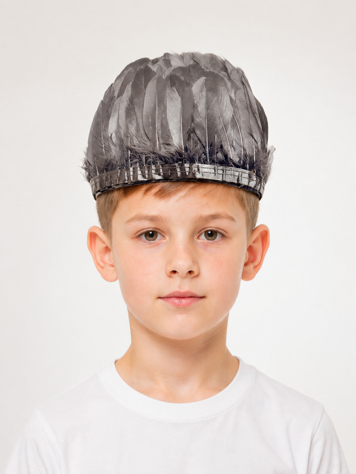 Carnival Feather Headwear, Gray main product view