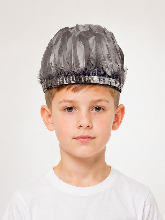 Carnival Feather Headwear, Gray main product view
