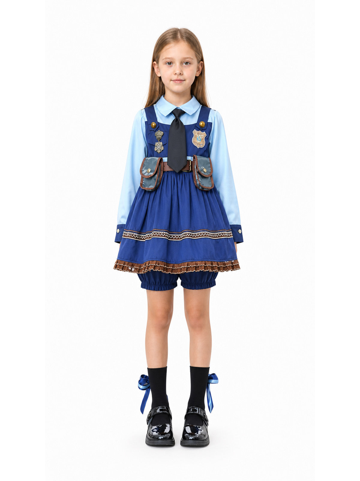 Kids' Judy Costume from Zootopia with Tie and Badge main product view