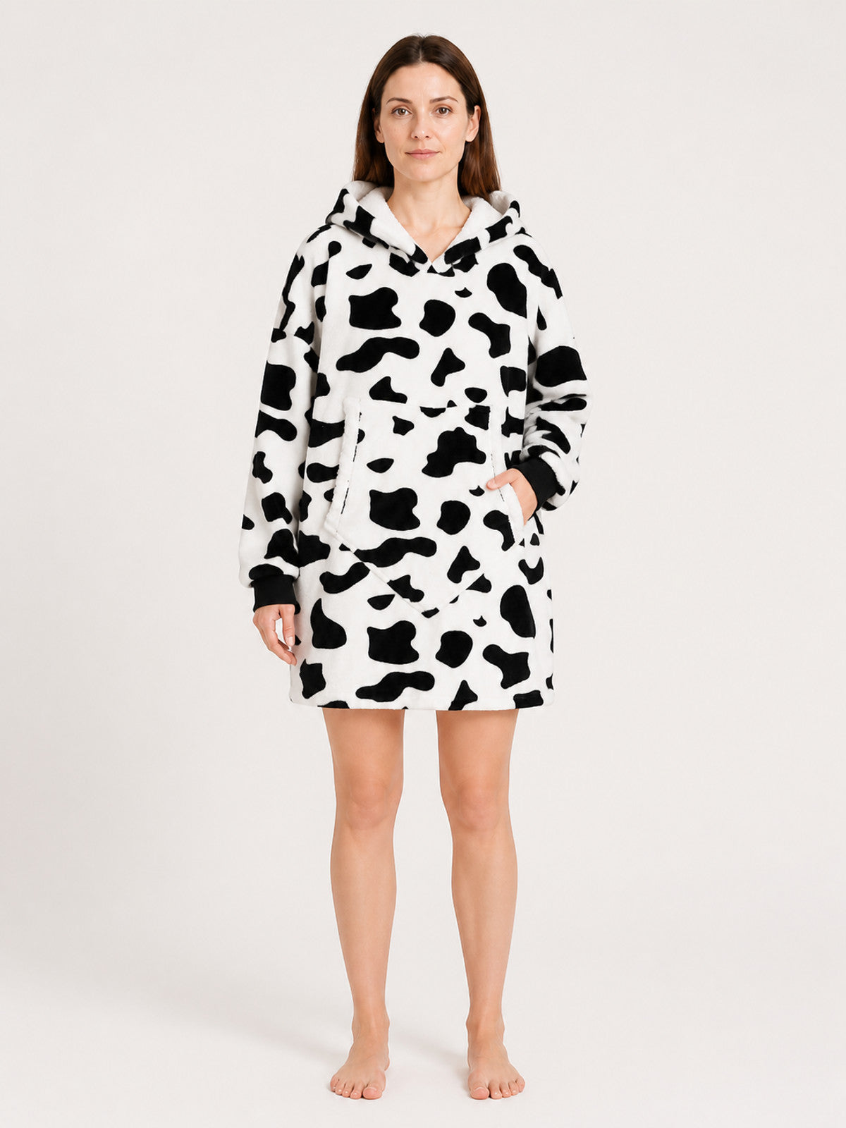 Cow Print Hooded Carnival Costume main product view