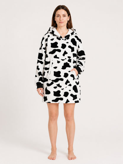 Cow Print Hooded Carnival Costume main product view